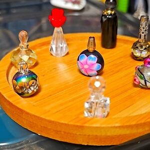 Vintage style miniature perfume bottles